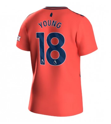 Everton Ashley Young #18 Replika Udebanetrøje 2023-24 Kortærmet